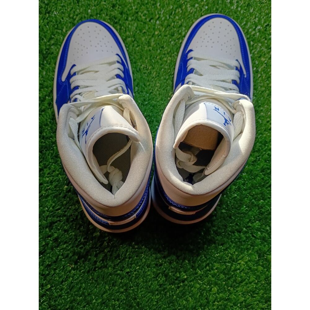 Nike Air Jordan 1 Mid 'Kentucky Blue' Sneakers Size 8.5 - Picture 4 of 6